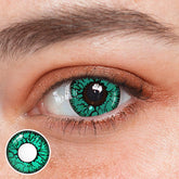Lentes de contacto de color verde Cosplay Crack